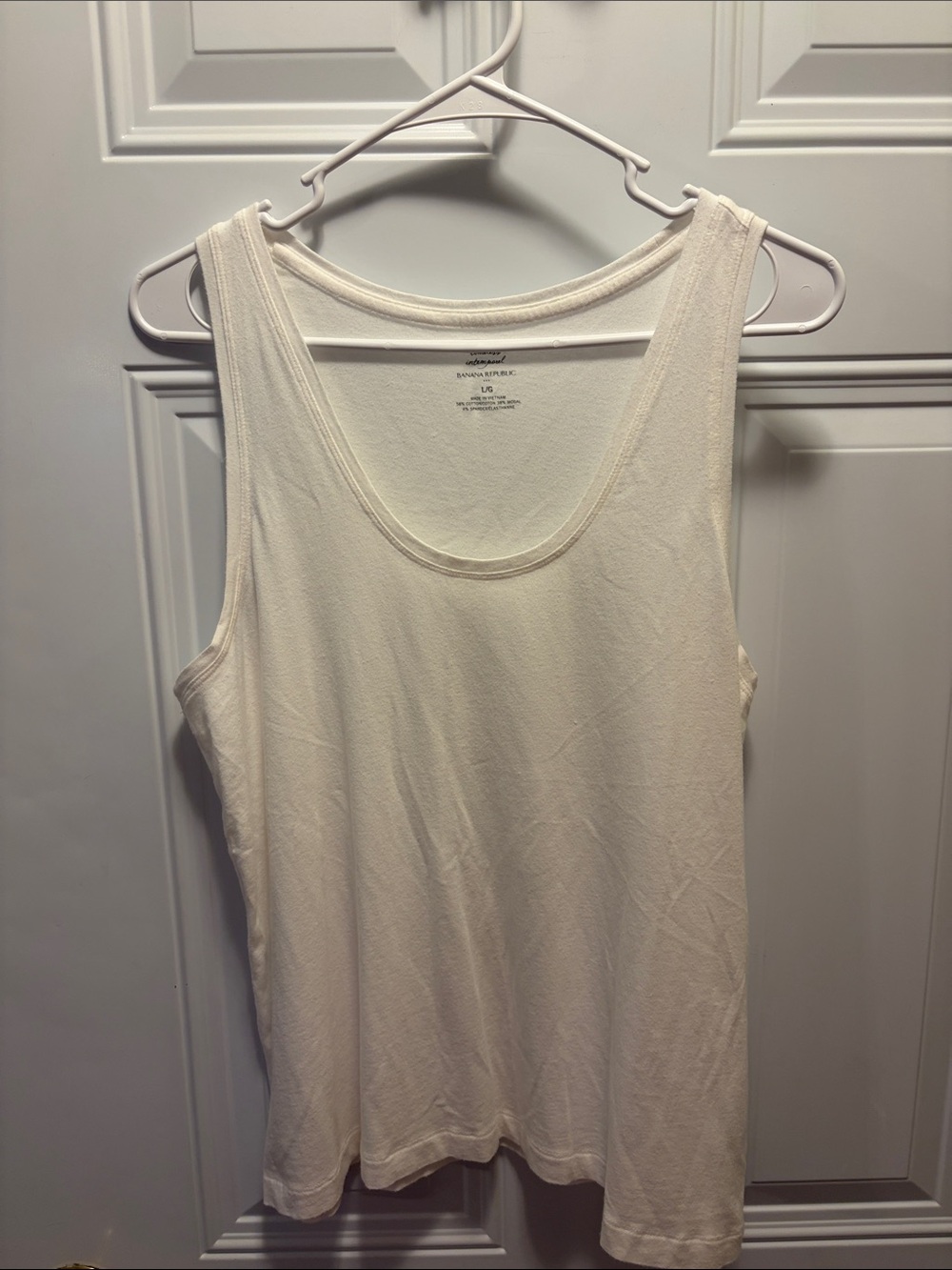 Banana Republic white Scoop Neck Tank Top